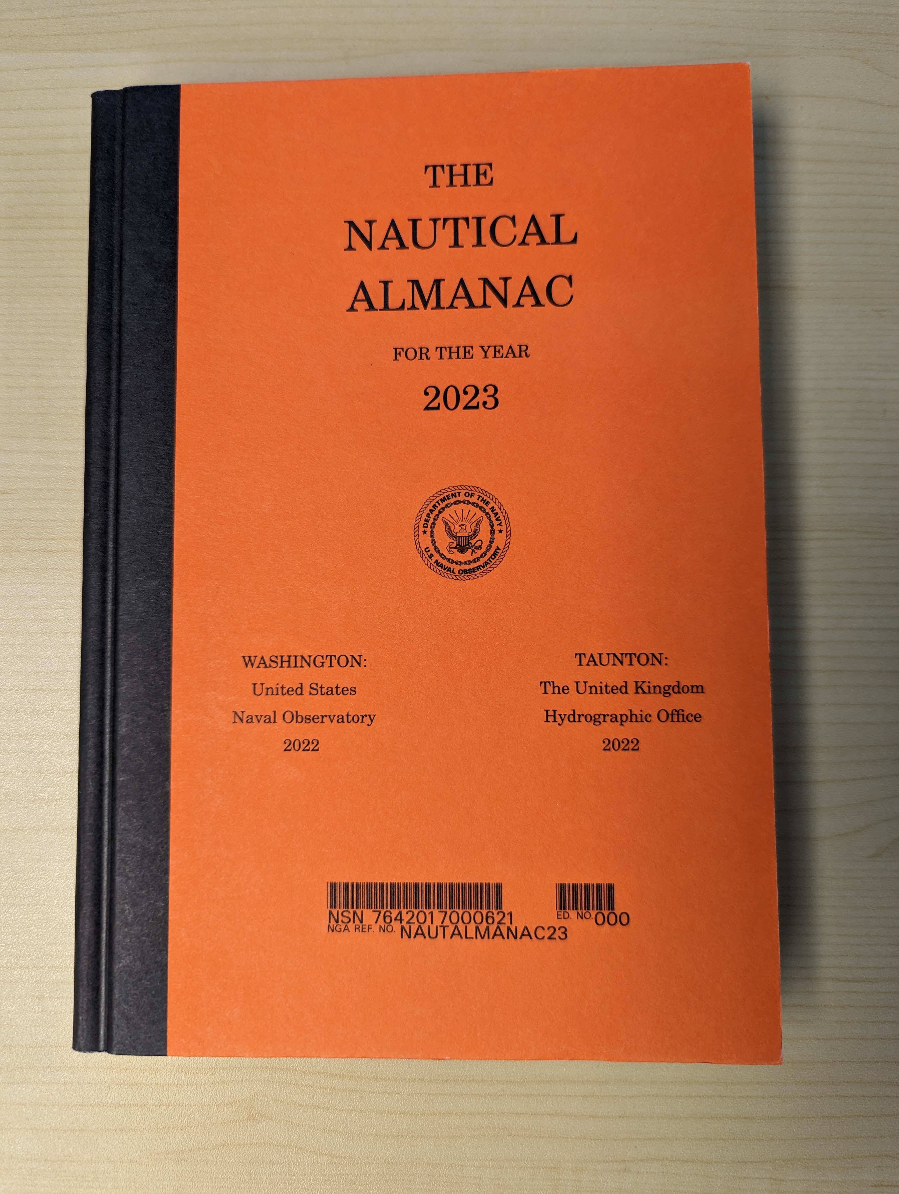 Picture of the 2023 Nautical Almanac