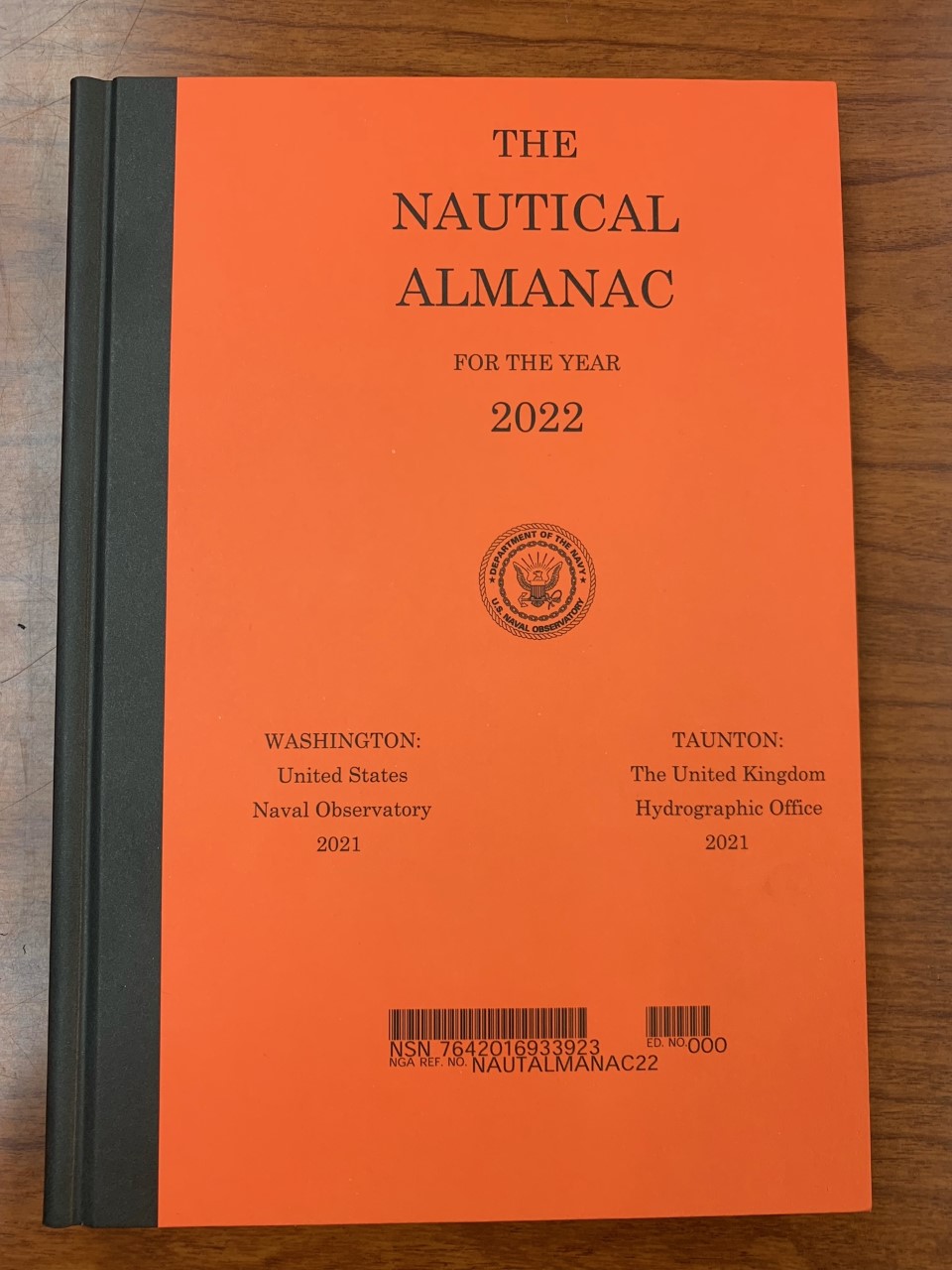 Picture of the 2022 Nautical Almanac